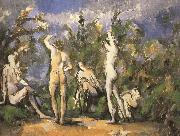 Paul Cezanne were five men and Bath oil